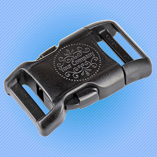 Support your company brand with a laser-engraved buckle!