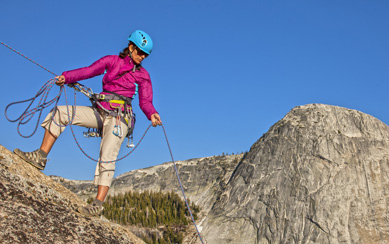 Female mountain climber