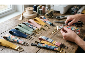 How to Make a Key Fob Wristlet (Beginner Friendly)