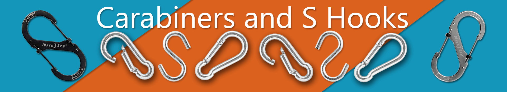 Carabiners and S Hooks