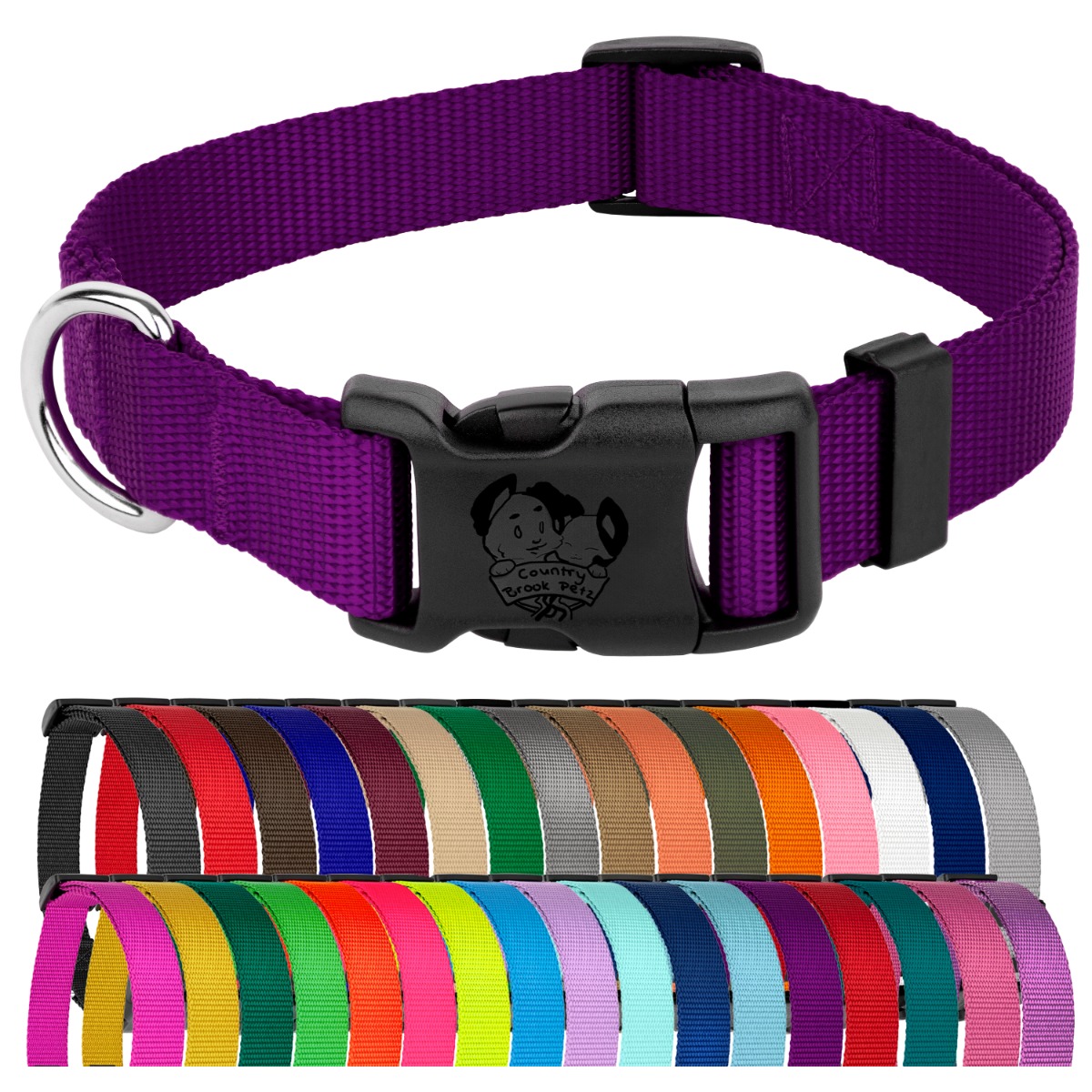 Country Brook Petz® American Made Deluxe Nylon Dog Collar