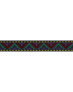 1 Inch Navajo Woven Jacquard Braid Ribbon, 10 Yards