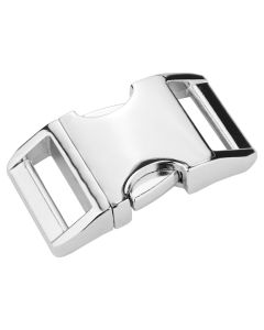3/4 Inch Contoured Aluminum Side Release Buckles