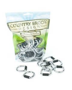 1 Inch Heavy Welded D-Ring with Plastic Clasp Closeout