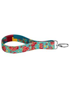 Frontier Floral Recycled Wristlet Keychain