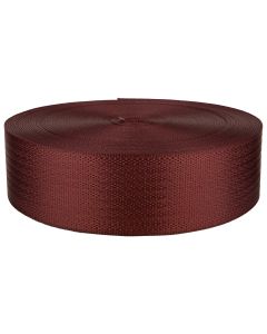 2 Inch Seat-Belt Brick Red Polyester Webbing Closeout
