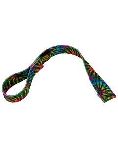 1 Inch Winch Hook Pull Strap with Reflective Polyester - Tie Dye Stripes