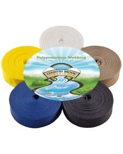 1 Inch Polypro Webbing, 5 Yards of 5 Assorted Colors #2