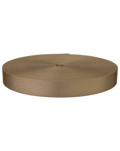 7/8 Inch Beige Polyester Webbing Closeout