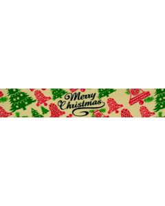 1/2 Inch Christmas Cookies Polyester Webbing Closeout