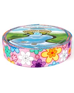 1 Inch May Flowers Polyester Webbing