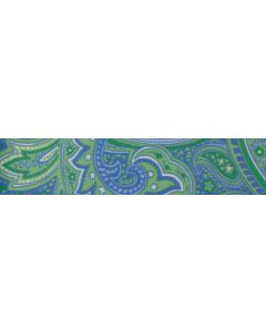3/4 Inch Green Paisley Photo Quality Polyester