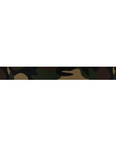 3/4 Inch Woodland Camo Photo Quality Polyester Closeout, 10 Yards