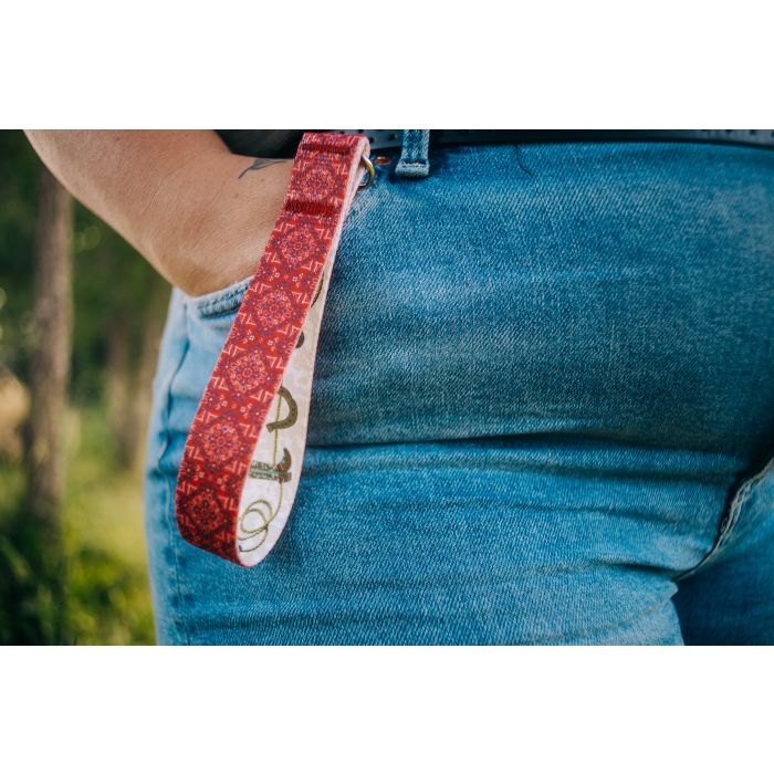 Buy Bandana Recycled Wristlet Keychain Online | Country Brook