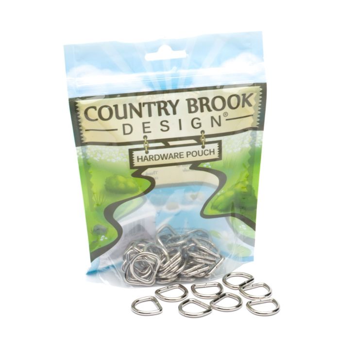 Buy 5/8 Inch Nickel Plated Welded D-Rings Online | Country Brook