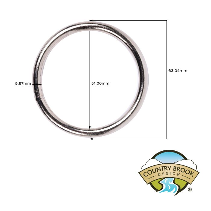 Buy 2 Inch Welded Heavy Duty O-Rings Online | Country Brook Craft
