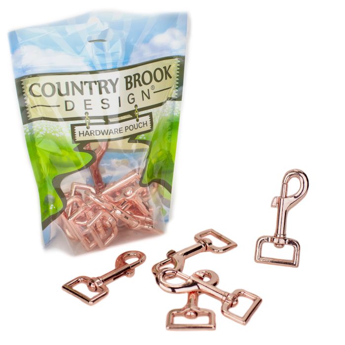 Buy 1 Inch Rose Gold Lightweight Swivel Snap Hooks Closeout Online