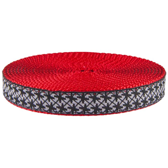 https://countrybrookdesign.com/media/catalog/product/cache/298f8b6ce32b7b41683f5e5d9e9ed56c/r/-/r-ron-bwpred-3.4-black-and-white-pinwheels-ribbon-on-red-nylon-webbing-closeout_1.jpg