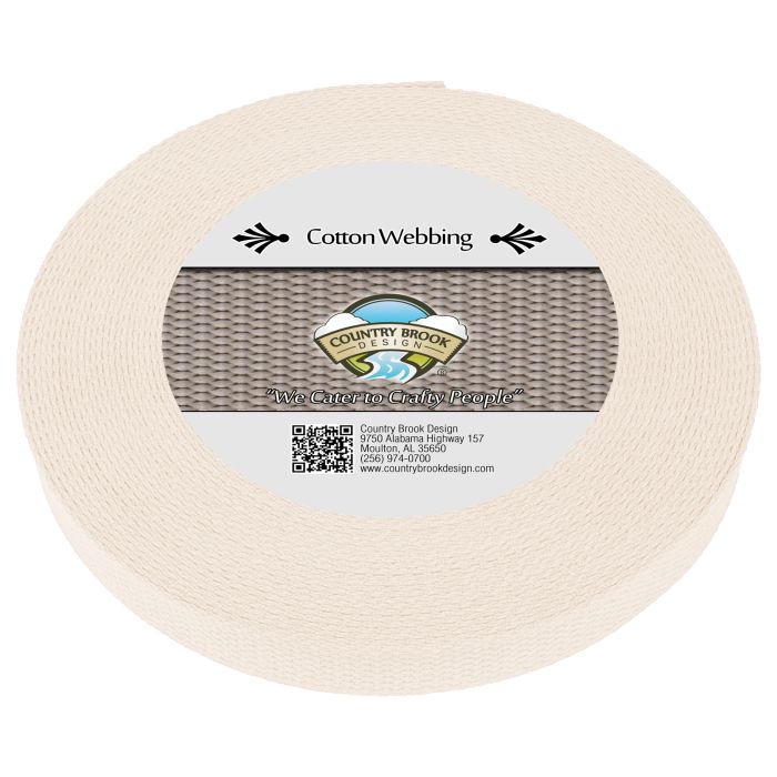 Heavy Cotton Webbing 1 1/2 Inch - Straps for Arts and Crafts - (Natural, 10  Yards) - MATADOR USEFUL GOODS