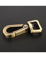 3/4 Inch Brushed Brass Designer Purse Lobster Clasp Swivel Snap Hook