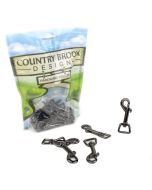 5/8 Inch Gunmetal Swivel Snap Hooks