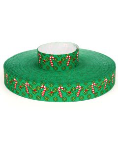 Candy Cane Christmas Grosgrain Ribbon
