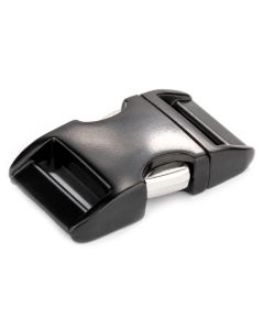 5 - 5/8 Inch Black Aluminum Side Release Buckles