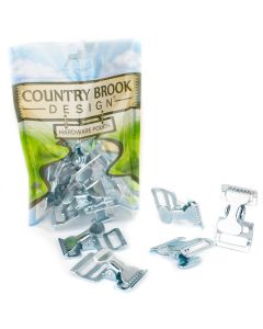 5 - 1 Inch Zinc Plated Alligator Clip Spring Action Buckle
