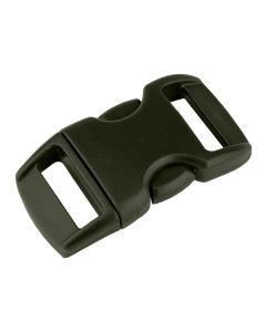 3/8 Inch Olive Drab Green Contoured Side Release Plastic Buckle Closeout