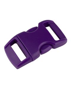 3/8 Inch Purple Contoured Side Release Plastic Buckle Closeout