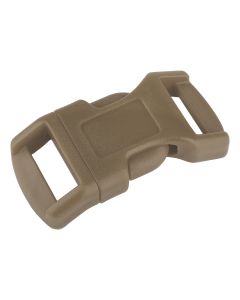 1/2 Inch Desert Tan Economy Contoured Side Release Plastic Buckle Closeout