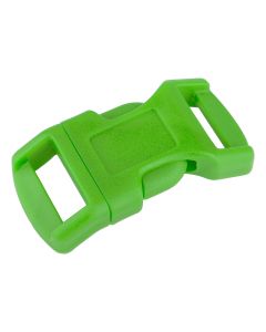 1/2 Inch Hot Lime Green Economy Contoured Side Release Plastic Buckle Closeout