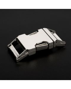 1 Inch Contoured Nickel Plated Side Release Buckles, 10 Pack