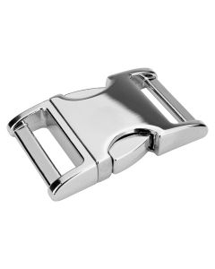 5 - 3/4 Inch Metal Convex Non Adjustable Side Release Buckles