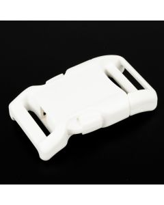 1 Inch White YKK® Contoured Side Release Plastic Buckle