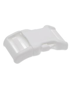 3/4 Inch White YKK Contoured Side Release Plastic Buckle