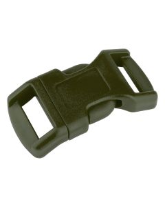 1/2 Inch Olive Drab Green Economy Contoured Side Release Plastic Buckle Closeout