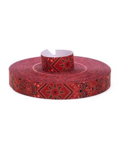 7/8 Inch Red Bandana Grosgrain Ribbon Closeout