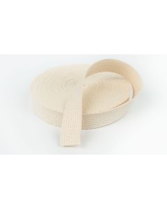 1 Inch Natural Heavy Cotton Webbing Closeout