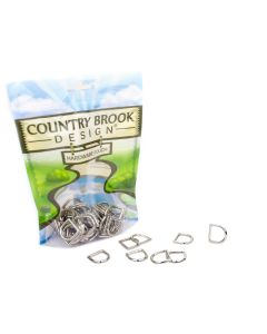 5/8 Inch Die Cast Square Bottom D-Rings, 25 Pack