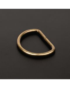 1 1/8 Inch Antique Brass Heavy Welded D-Rings Closeout