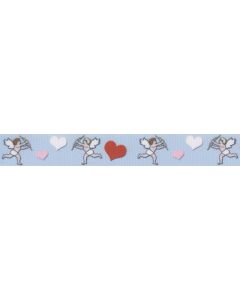 Valentine's Cupid's Hearts Grosgrain Ribbon Closeout