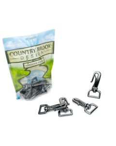 1 Inch Gunmetal Gooseneck Snap Hook