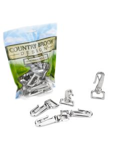 Heavy Duty 1 Inch Gooseneck Snap Hook for Crafting, Dog & Pet Leashes, Luggage, Bags & More