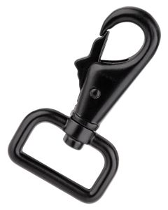 1 Inch Black Metal Snap Hook Closeout