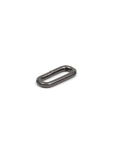 5/8 gunmetal keeper on a white background