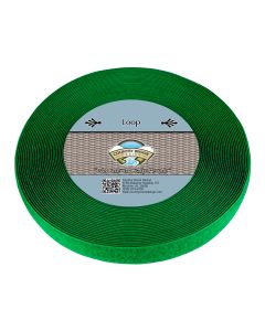 1 Inch Holiday Green Velcro® Style Sew On Loop Only