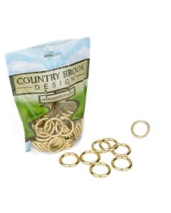 10 - 1 Inch Brass Plated Welded Heavy O-Rings