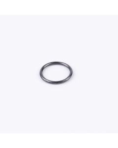 Gunmetal O-ring on a white background