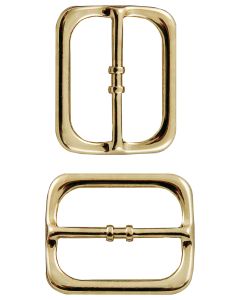 3/4 Inch Brass Plated Frame Metal Round Triglide Slides Closeout